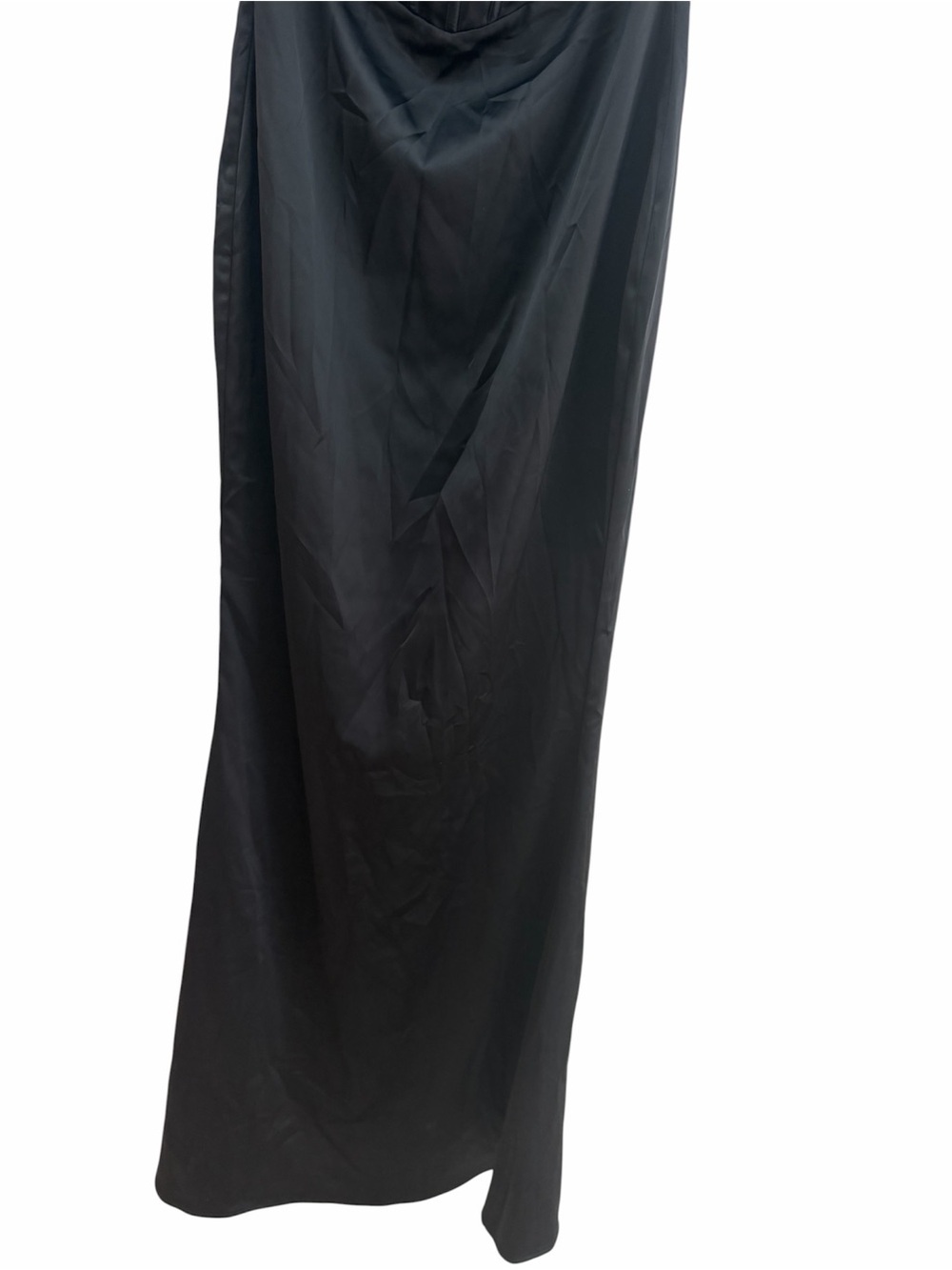 Meshki Everly Off Shoulder Organza Satin Black Maxi Dress - Picture 10 of 16